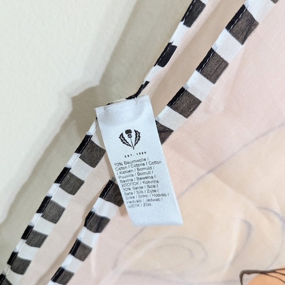 New FRAAS - The Scarf Company - Graphic Sea Critter Cotton Silk Square 40"x40" - Picture 6 of 6